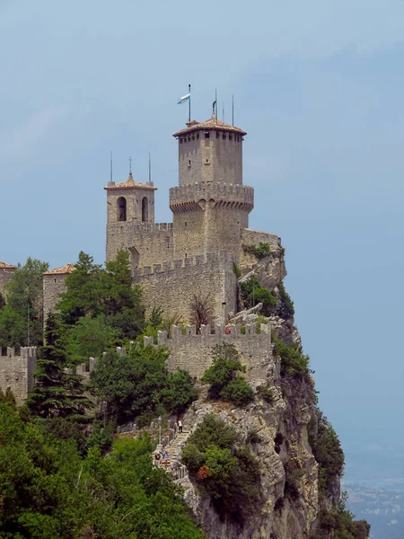 San Marino - Castelo na rocha — Fotografia de Stock