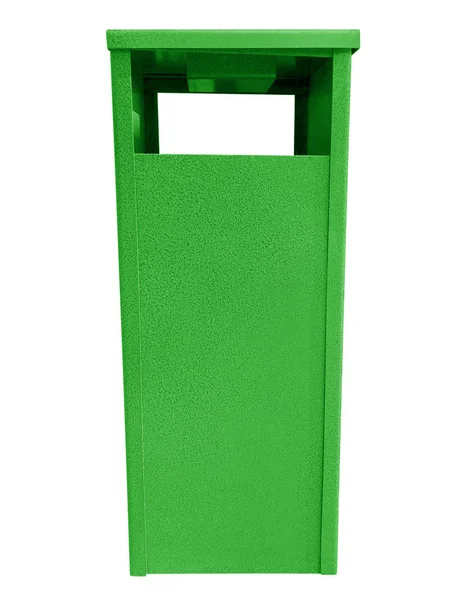 쓰레기통-녹색 — 스톡 사진