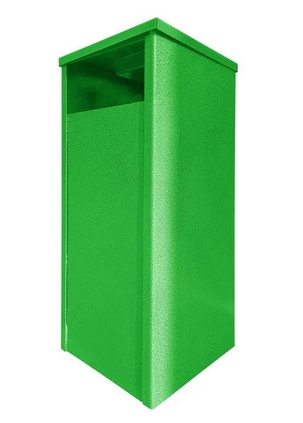 Cubo de basura - verde —  Fotos de Stock