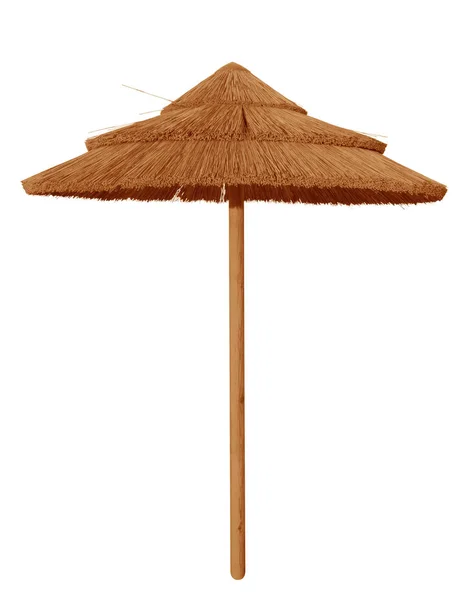 Bamboe parasol geïsoleerd — Stockfoto