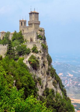 San Marino - Castle on the rock clipart
