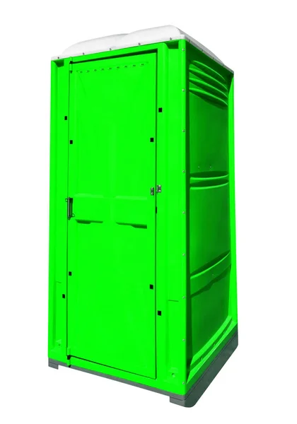 Portable plastic toilet - green — Stock Photo, Image