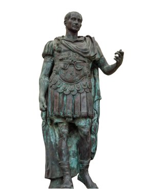 Rimini - Julius Caesar statue - isolated clipart