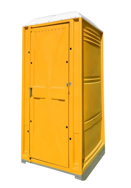 Portatif plastik tuvalet - sarı — Stok fotoğraf