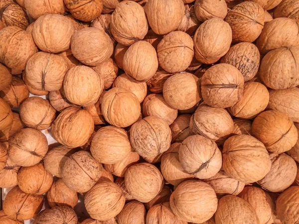 Celé pozadí vlašské ořechy — Stock fotografie