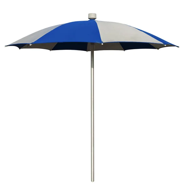Paraguas de playa - blanco-azul — Foto de Stock