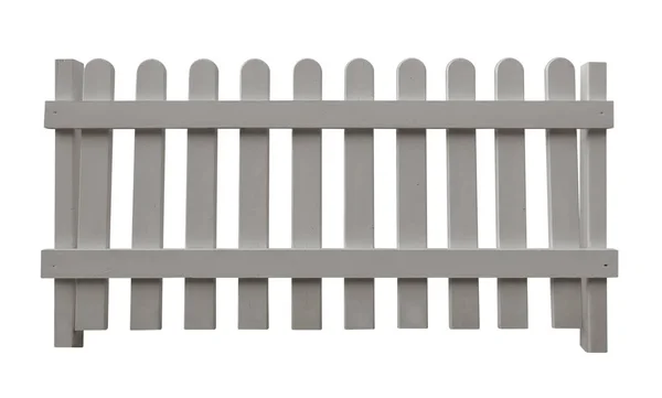 Dřevěný plot - bílá — Stock fotografie