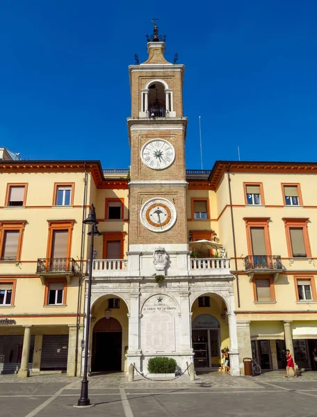 Rimini - The square Piazza tre Martiri — Stock Photo, Image