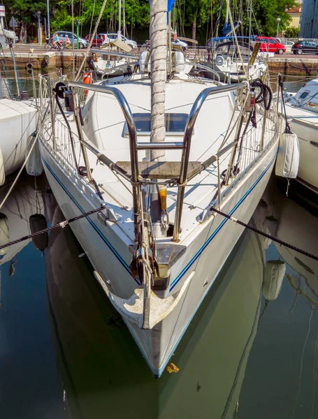 Rimini - Yacht in the port — Stock Photo, Image