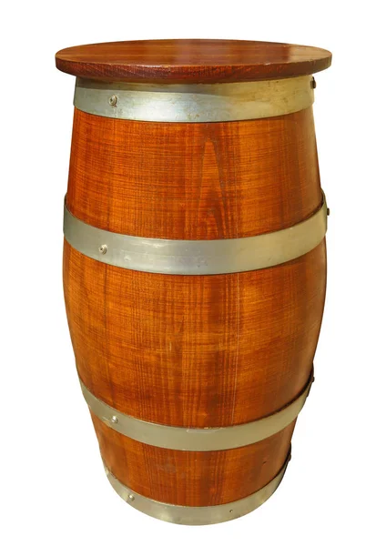 Barrica de madera aislada — Foto de Stock