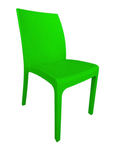 Sedia in vimini verde — Foto Stock