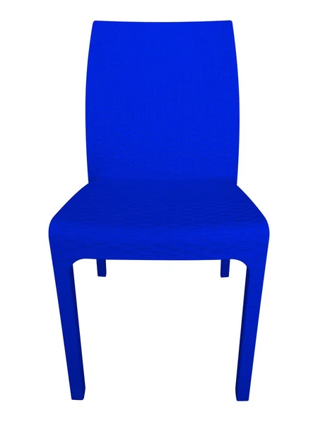 Silla de mimbre - azul — Foto de Stock