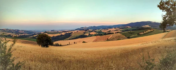 San leo - panoramablick auf die landschaft — Stockfoto