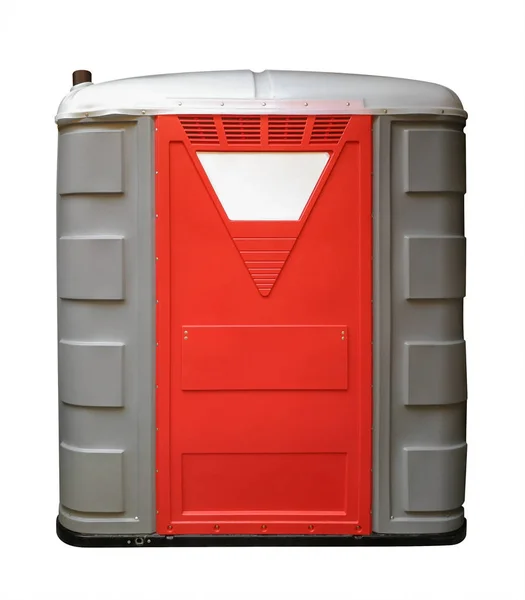 Tragbare Toilette aus Kunststoff - rot — Stockfoto