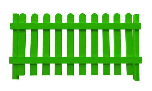 Wooden fence - green — Stock Photo, Image