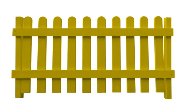 Dřevěný plot - žlutá — Stock fotografie