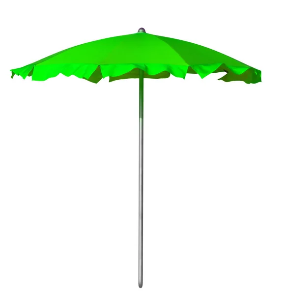 Beach umbrella - green — Stock Photo, Image