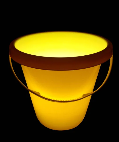 Bucket lamp - yellow — Stock Photo, Image