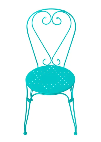 鍛造椅子 - ライトブルー — ストック写真