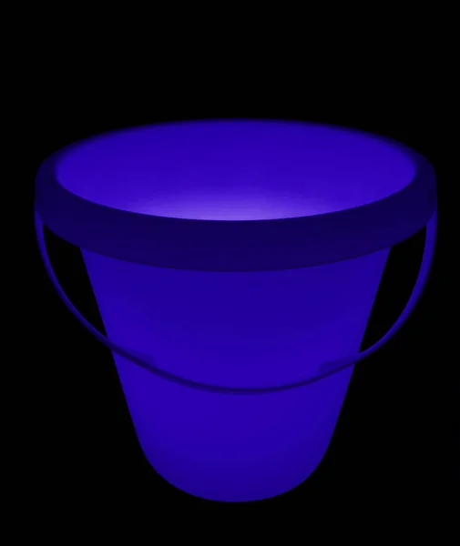 Bucket lamp - blue — Stock Photo, Image