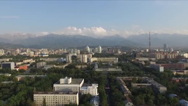 Aerial view of Almaty — Stock Video