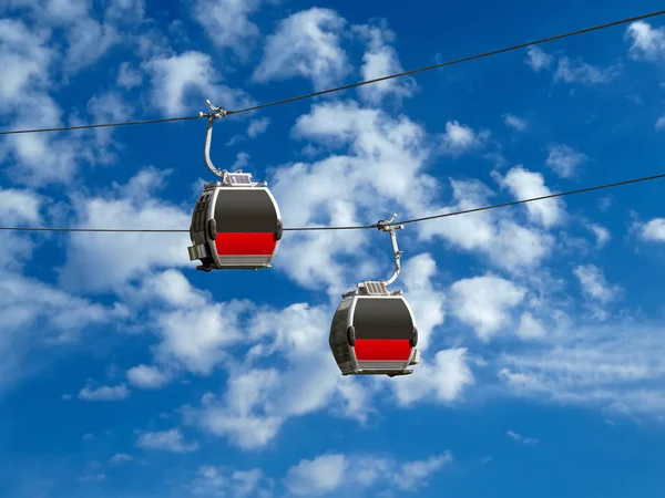 Cabins of the funicular — Stock Photo, Image