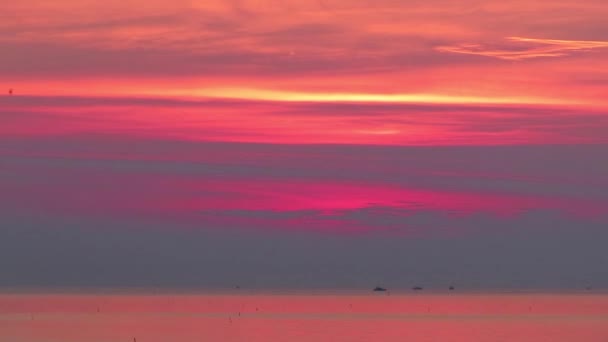 Lever de soleil de la mer - Time lapse — Video