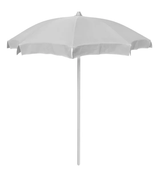 Plaj şemsiyesi - beyaz — Stok fotoğraf