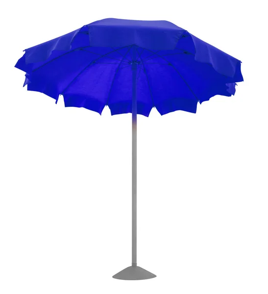 Пляжный зонтик - синий — стоковое фото