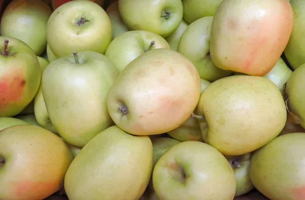 Fundo de maçãs brancas — Fotografia de Stock