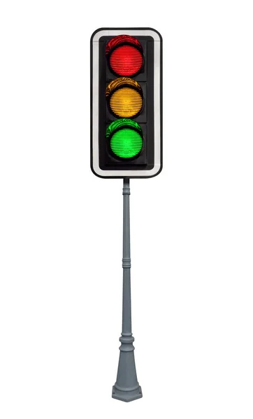 Traffic light isolated — Stock Photo, Image