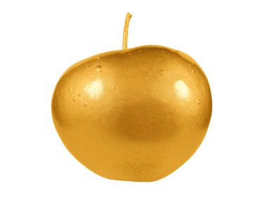 Altın elma izole