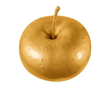 Altın elma izole