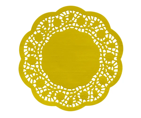 Paper figure napkin - yellow — Stock Photo, Image