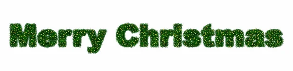 Krans från fir grenar - god jul — Stockfoto