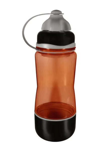 Sport bottle isolated - red — Stock Photo, Image