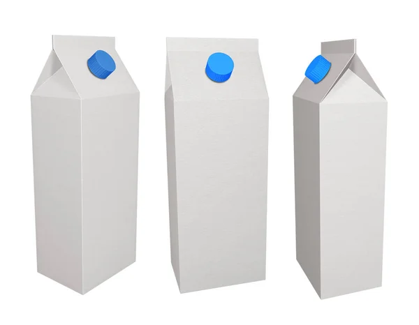 우유에 대 한 판지 상자 — 스톡 사진