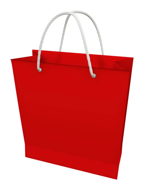 Shopping bag - red — Stock Photo, Image