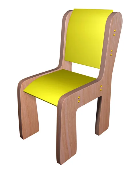 Καρέκλα παιδιά - κίτρινο — Φωτογραφία Αρχείου