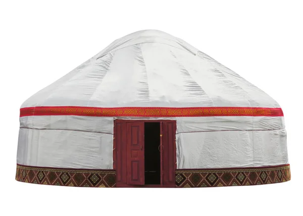 İzole kazak yurt — Stok fotoğraf