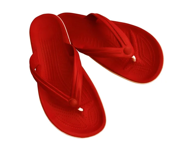 Pantofole di gomma - rosso — Foto Stock