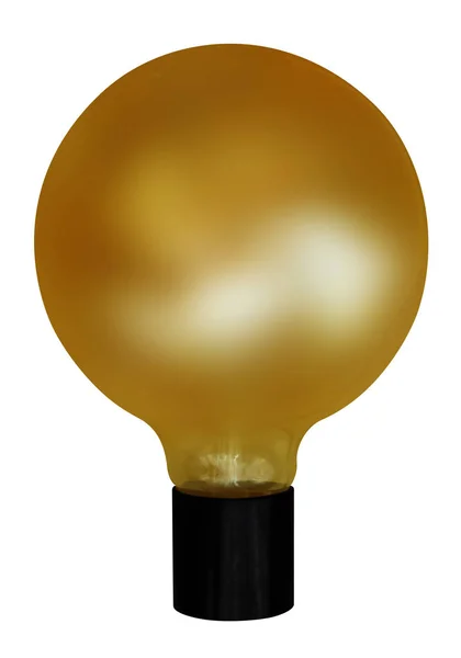 Желтая электрическая лампа — стоковое фото