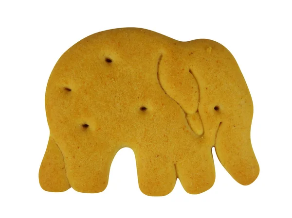 Galleta en forma de animal - elefante — Foto de Stock