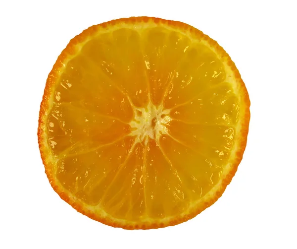 Круглий апельсин скибочка — стокове фото