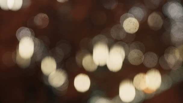 coloré flou bokeh lumières fond dans ton chaud étincelles abstraites  