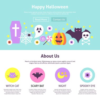 Mutlu Cadılar Bayramı Web sitesi tasarımı