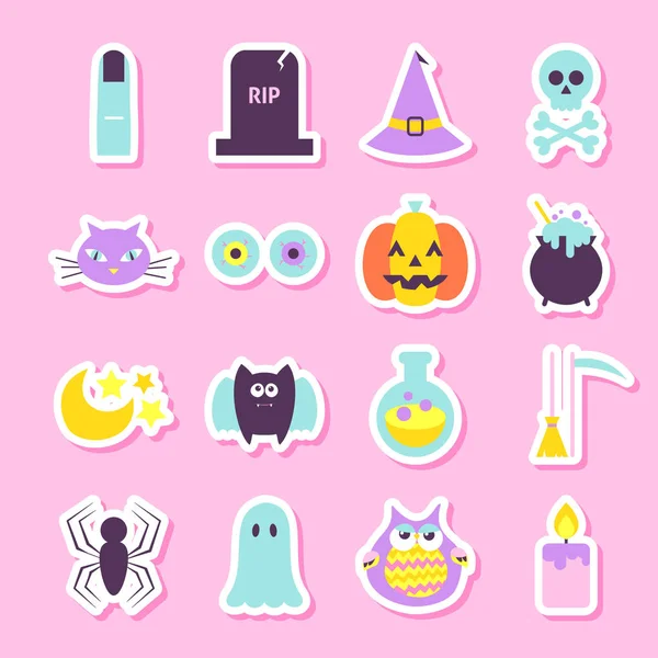 Stickers Halloween Trick or Treat — Image vectorielle