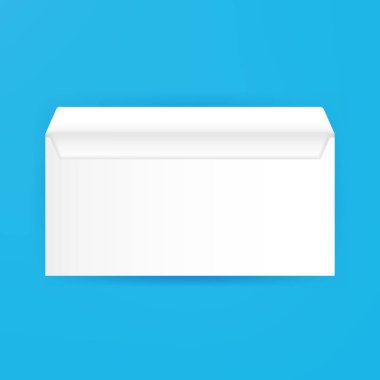 Beyaz boş açık zarf Mockup