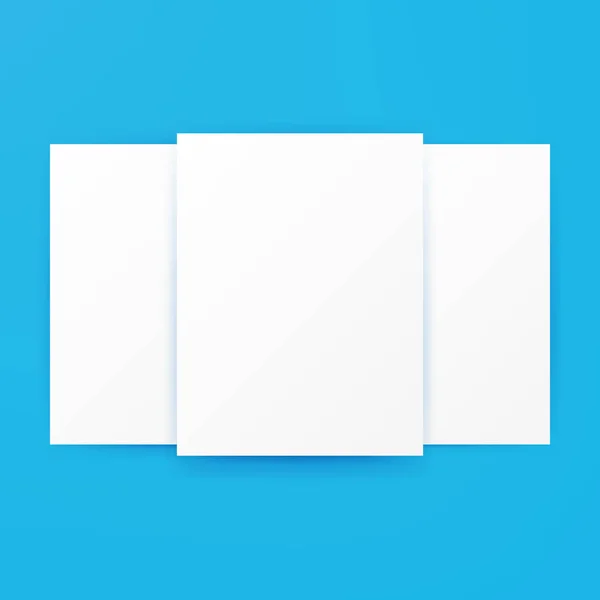 Two White Blank Posters Mockup — Stock Vector © Anna_leni 132064436