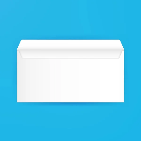 Mockup blanc à enveloppe ouverte — Image vectorielle